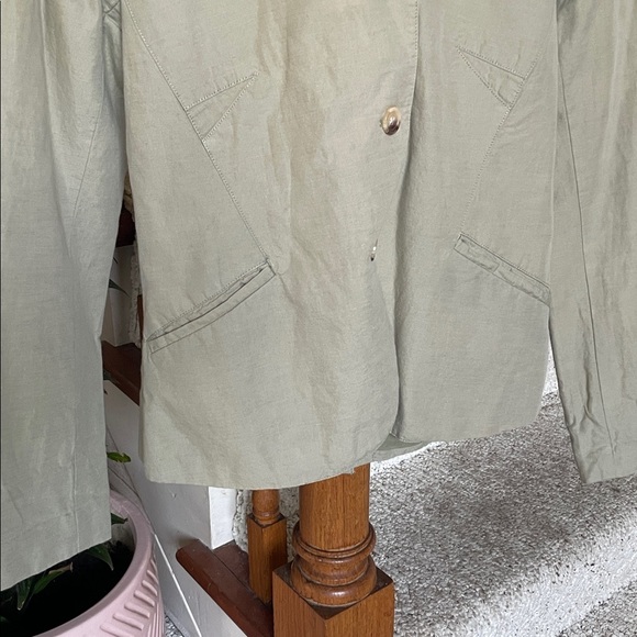 Sundance Green Linen Women's Blazer - Picture 6 of 13